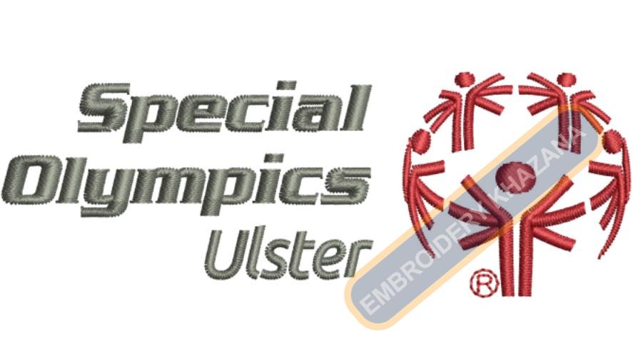 Special Olympics logo embroidery design